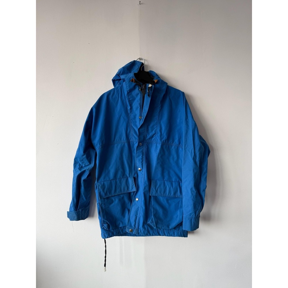 Vintage Woolrich Jacket Mens Large Blue‎ Gore-Tex Hooded Waterproof Outdoor 90s